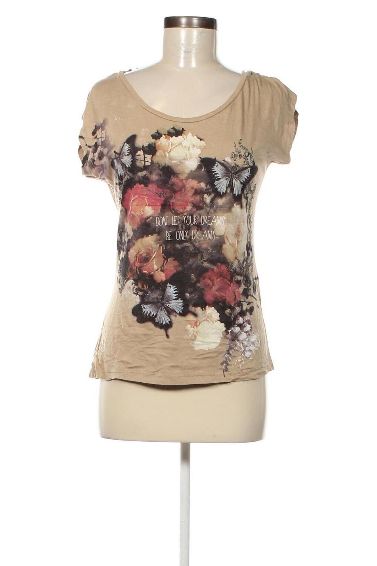 Damen Shirt, Größe M, Farbe Beige, Preis € 4,99