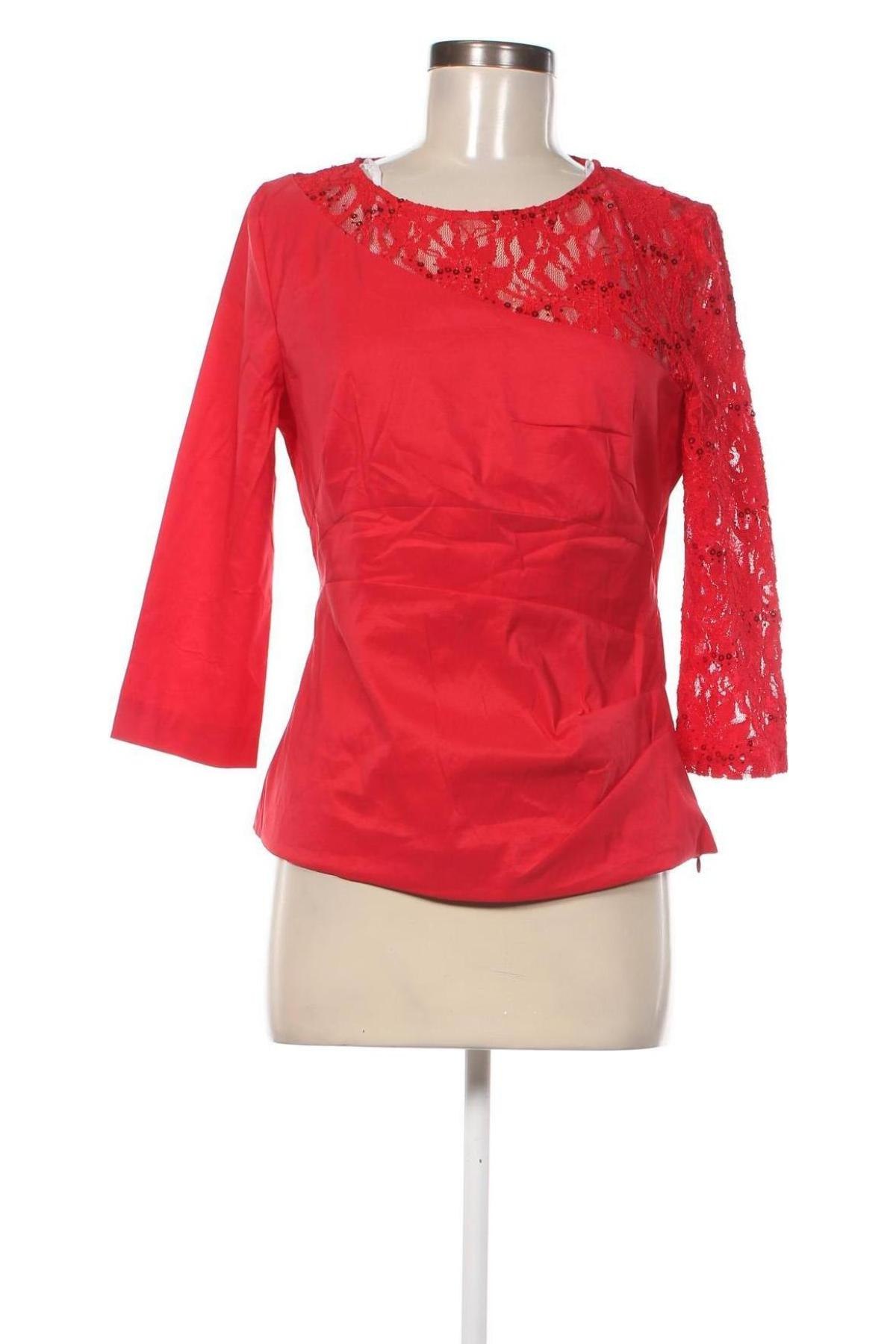 Damen Shirt Hermann Lange, Größe M, Farbe Rot, Preis 3,99 €