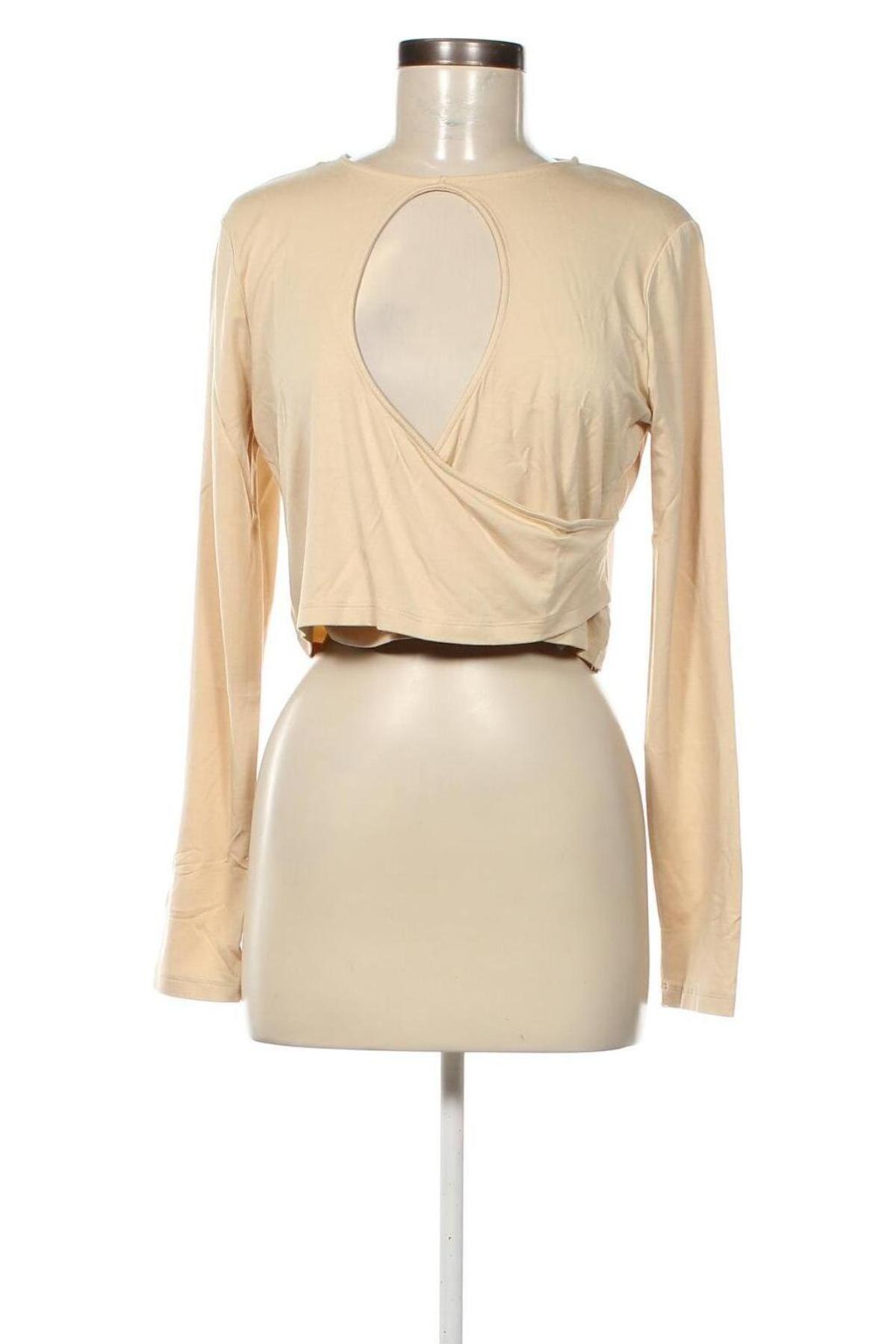 Damen Shirt NA-KD, Größe XXL, Farbe Beige, Preis 5,99 €