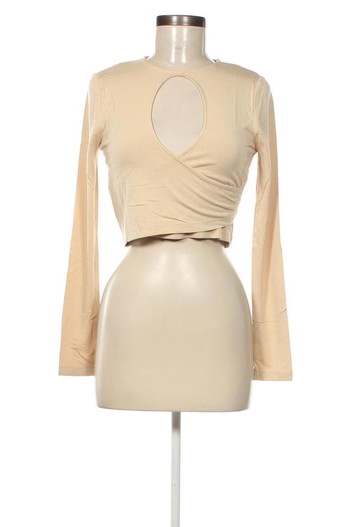 Damen Shirt NA-KD, Größe S, Farbe Beige, Preis € 5,99