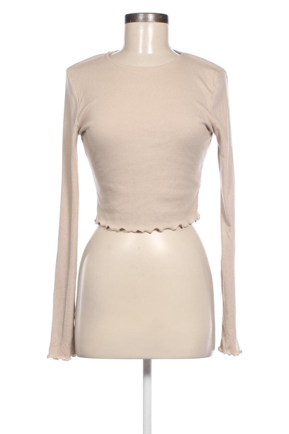 Damen Shirt NA-KD, Größe S, Farbe Beige, Preis 14,99 €