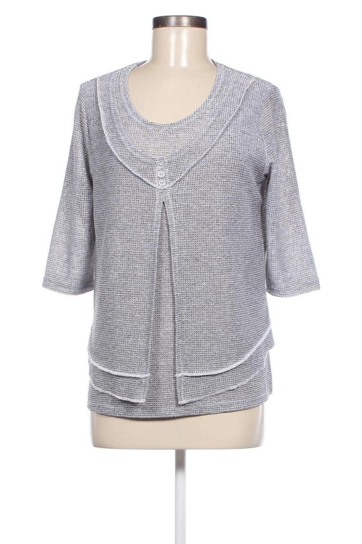 Damen Shirt New Jersey, Größe M, Farbe Grau, Preis 4,49 €