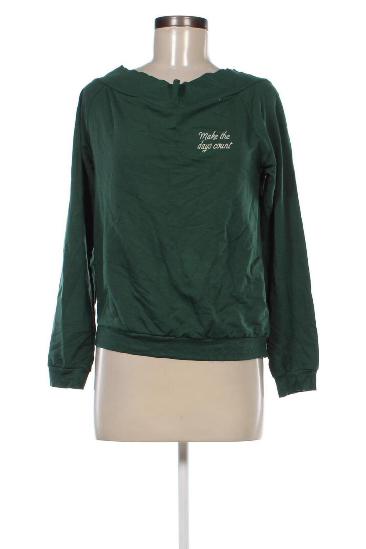 Bluză de femei Pull&Bear, Mărime L, Culoare Verde, Preț 21,99 Lei