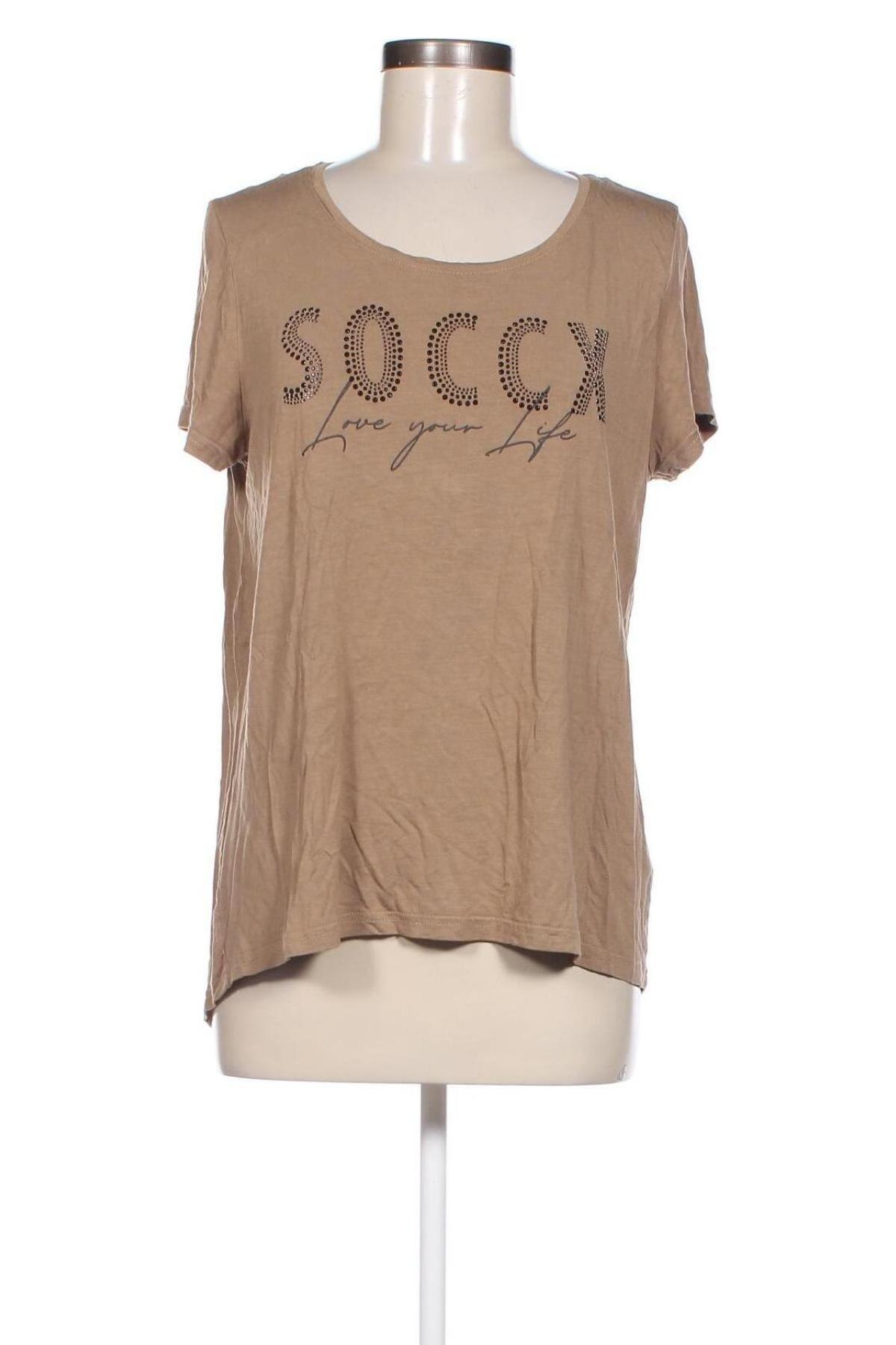 Damen Shirt Soccx, Größe L, Farbe Braun, Preis € 12,00