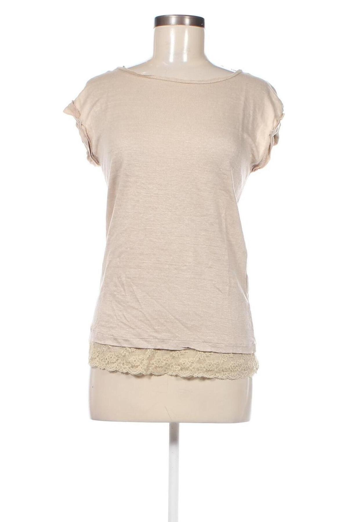 Damen Shirt United Colors Of Benetton, Größe S, Farbe Beige, Preis € 3,79