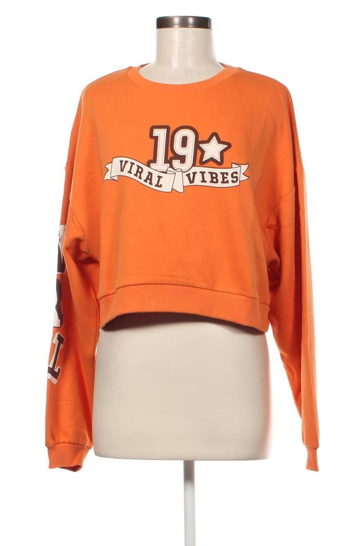 Damen Shirt Viral Vibes, Größe M, Farbe Orange, Preis € 6,99