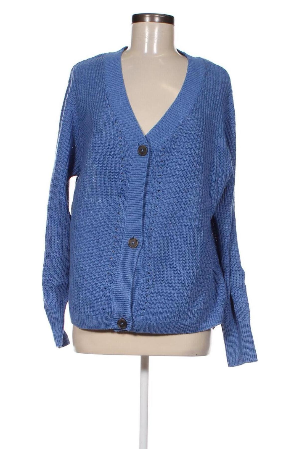 Cardigan de damă, Mărime L, Culoare Albastru, Preț 33,99 Lei