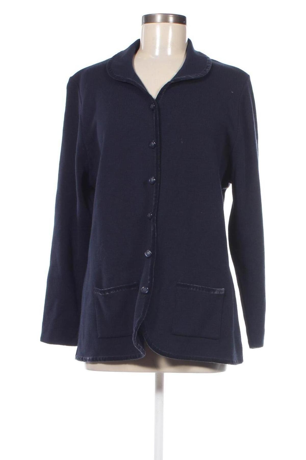 Damen Strickjacke Canda, Größe L, Farbe Blau, Preis € 8,49