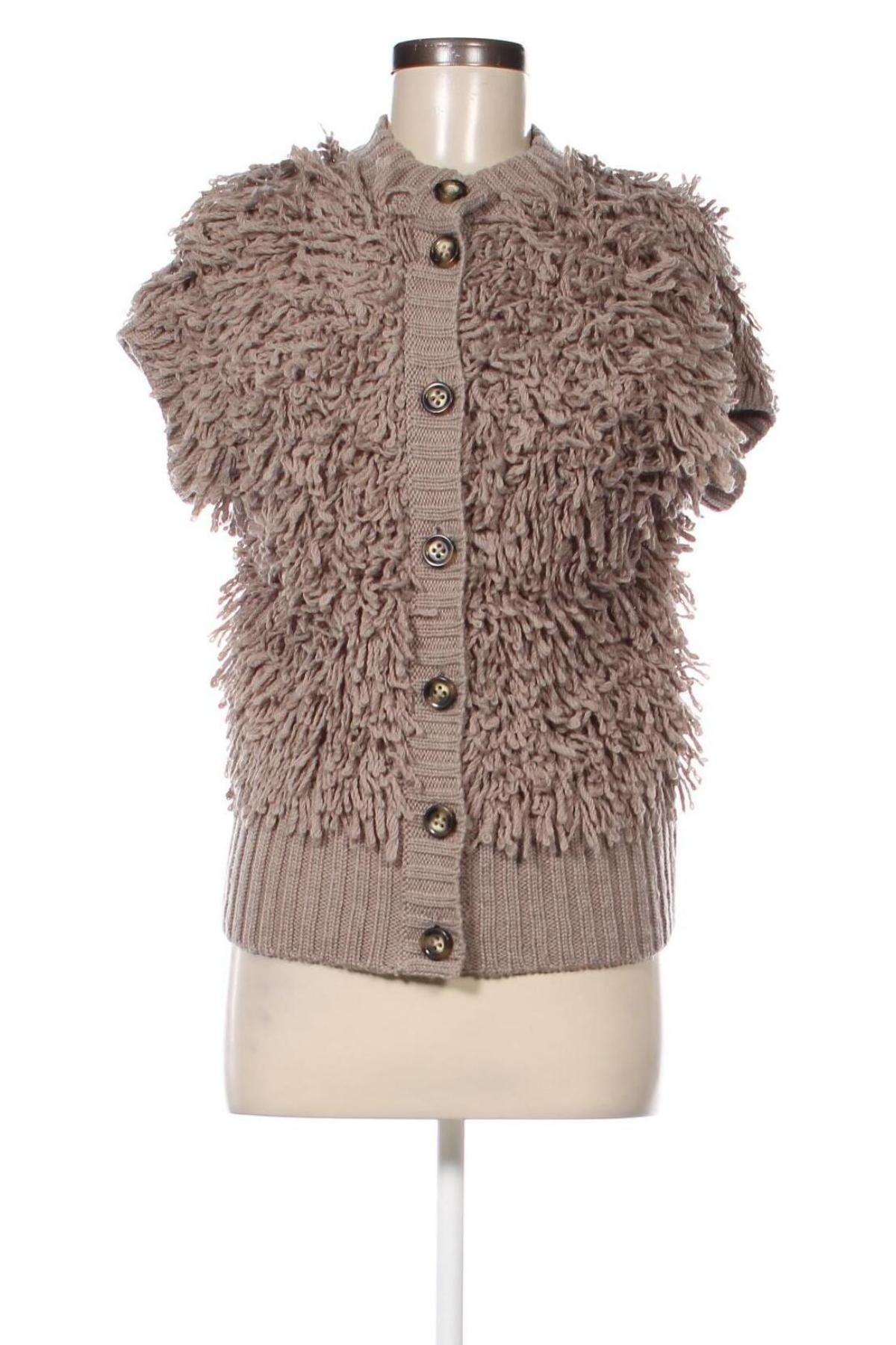 Damen Strickjacke Oui, Größe M, Farbe Beige, Preis € 17,49