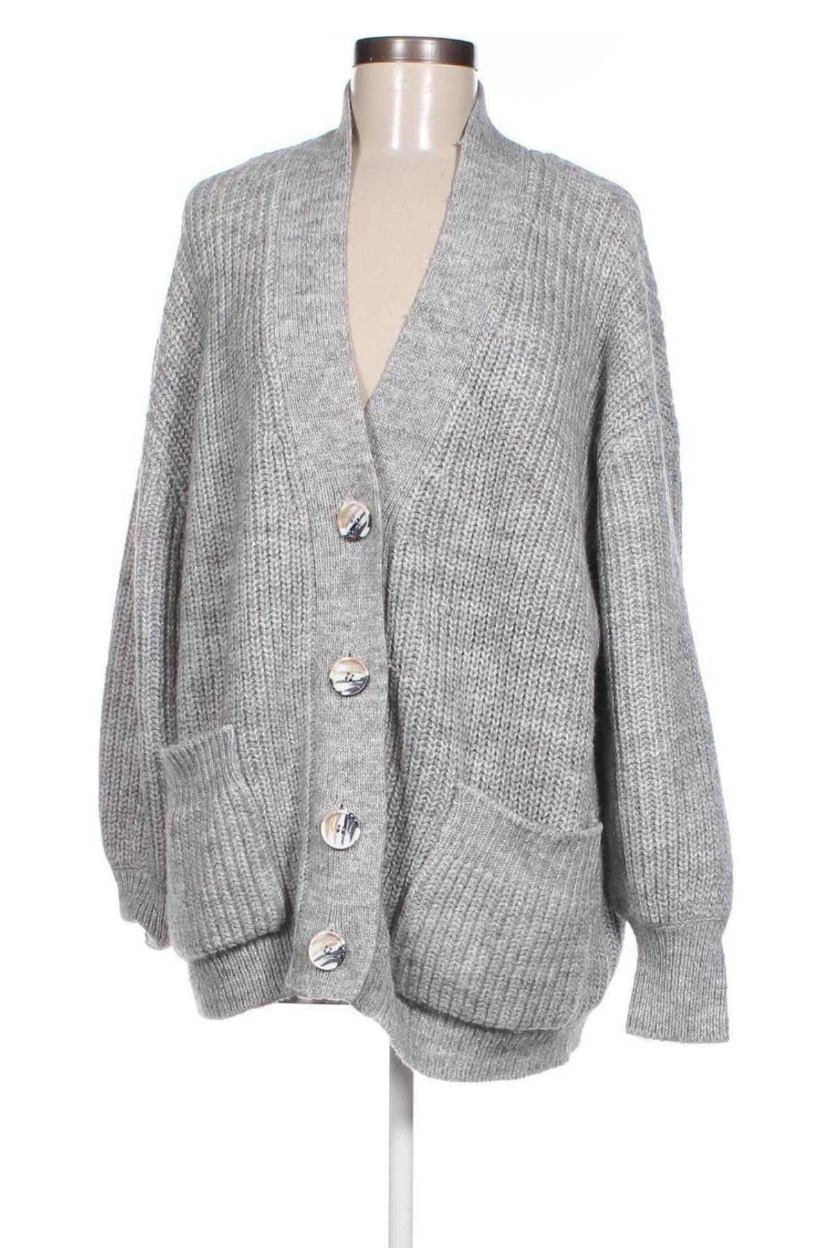 Damen Strickjacke Reserved, Größe L, Farbe Grau, Preis 11,92 €