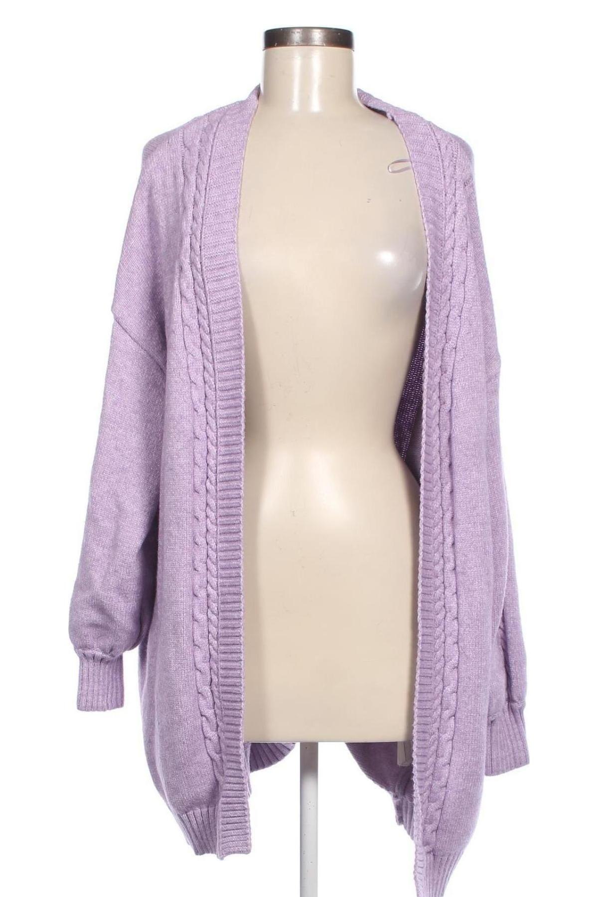 Damen Strickjacke Reserved, Größe L, Farbe Lila, Preis 6,99 €