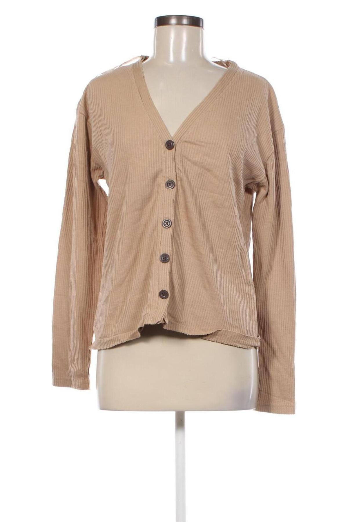 Damen Strickjacke Zara Trafaluc, Größe S, Farbe Beige, Preis 4,49 €