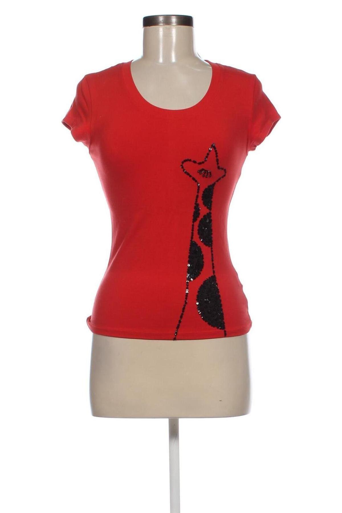 Damen T-Shirt, Größe M, Farbe Rot, Preis € 8,02