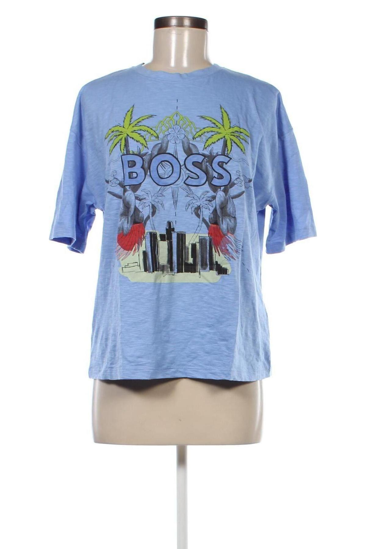 Tricou de femei Boss Orange, Mărime L, Culoare Albastru, Preț 417,76 Lei