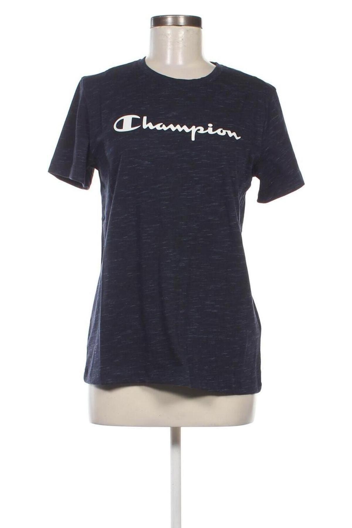 Γυναικείο t-shirt Champion, Μέγεθος L, Χρώμα Μπλέ, Τιμή 18,56 €