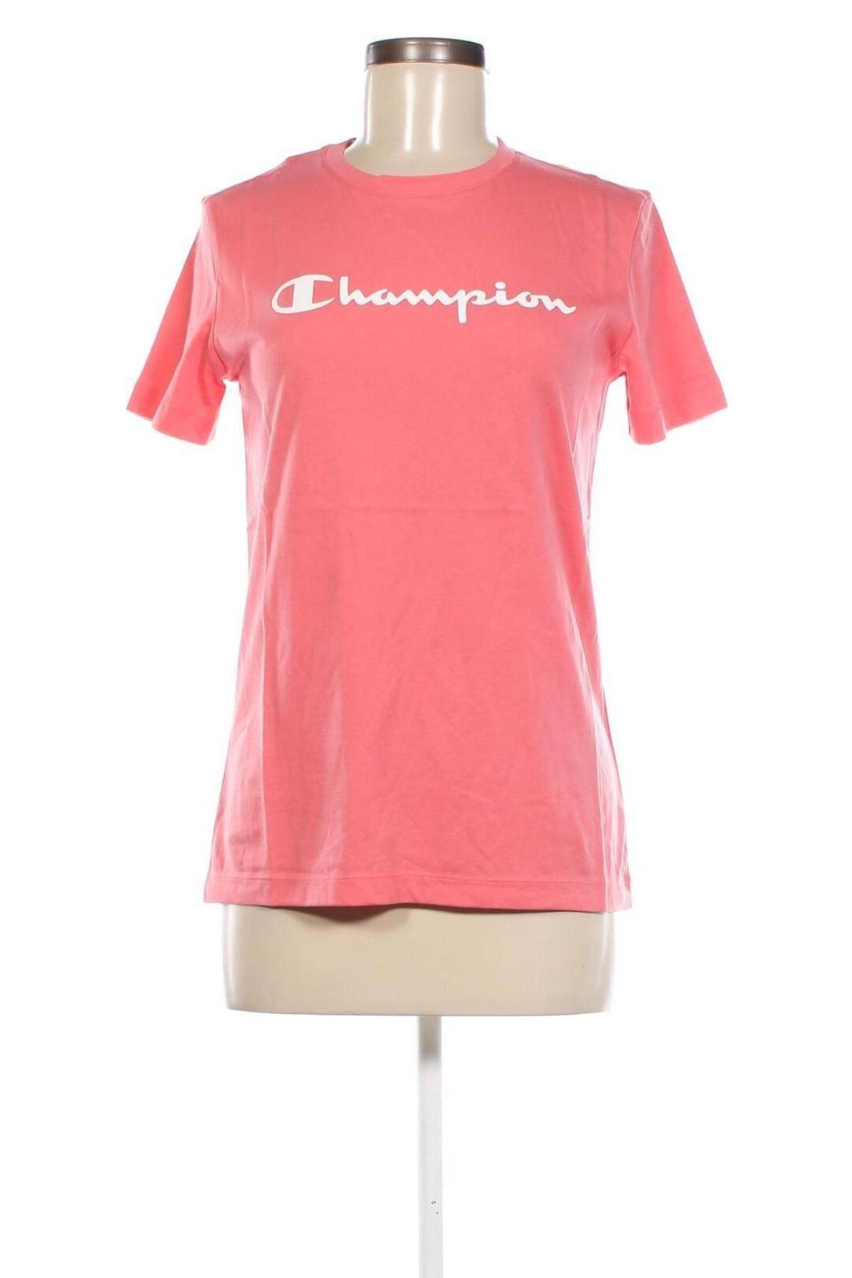 Γυναικείο t-shirt Champion, Μέγεθος M, Χρώμα Ρόζ , Τιμή 18,56 €