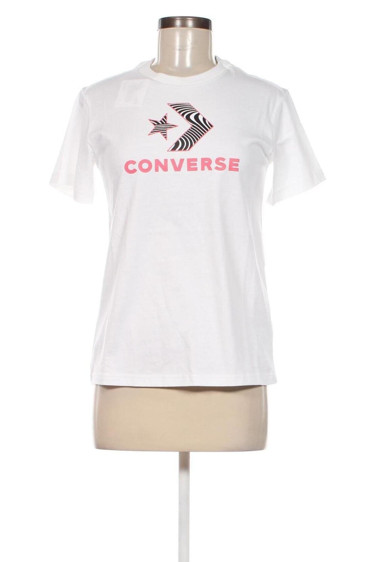 Damski T-shirt Converse, Rozmiar M, Kolor Biały, Cena 82,99 zł