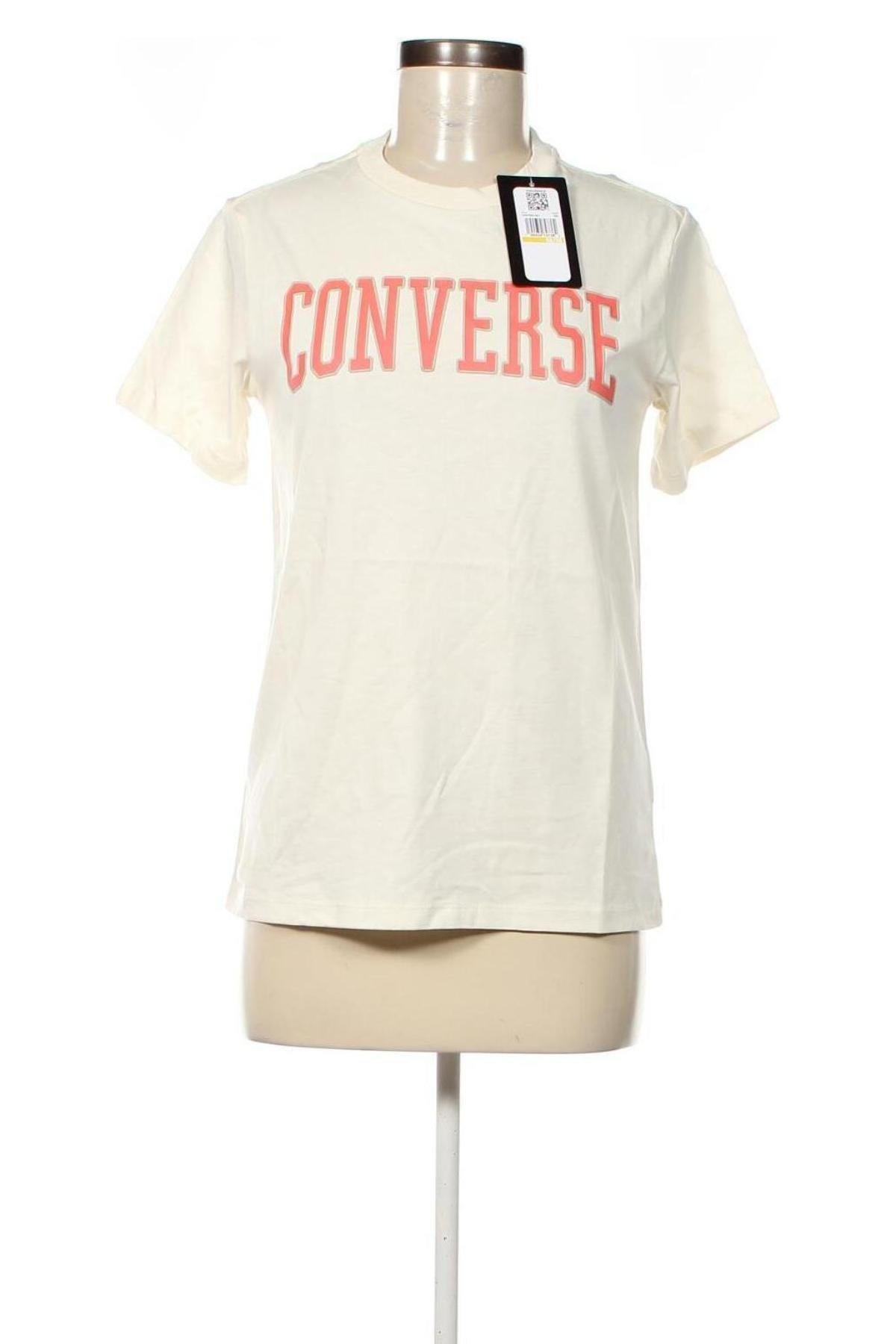 Damski T-shirt Converse, Rozmiar M, Kolor Beżowy, Cena 99,99 zł