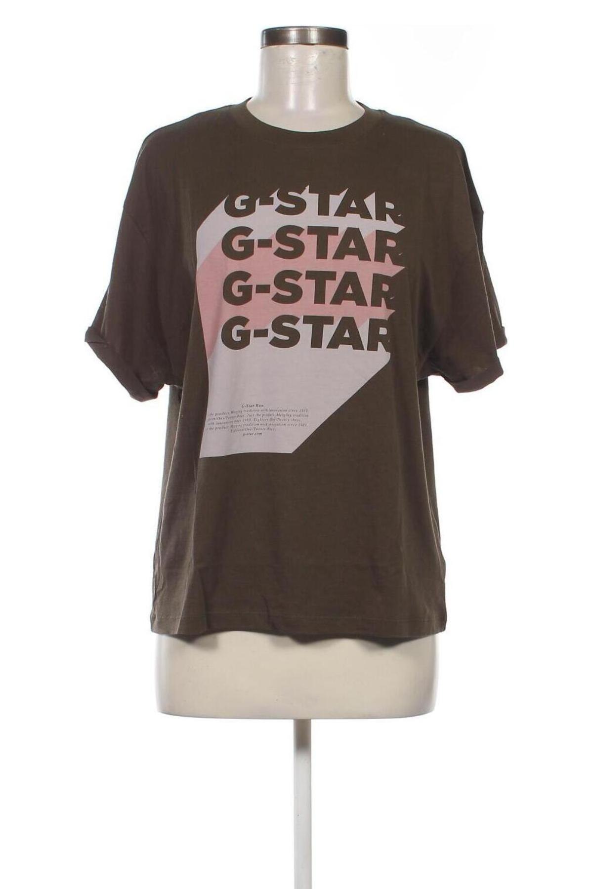 Dámske tričko G-Star Raw, Veľkosť S, Farba Zelená, Cena  22,16 €