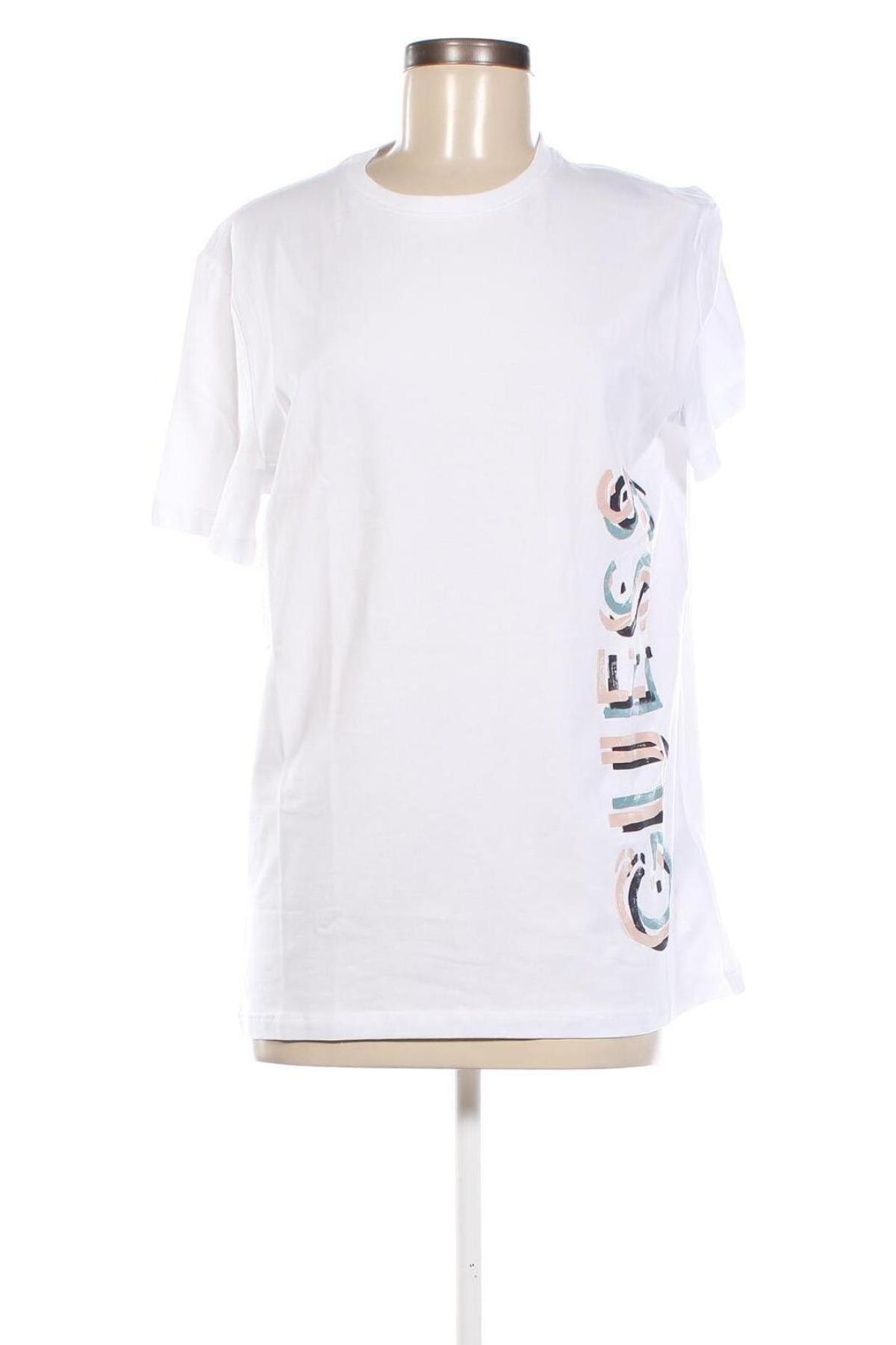 Damen T-Shirt Guess, Größe L, Farbe Weiß, Preis 22,49 €