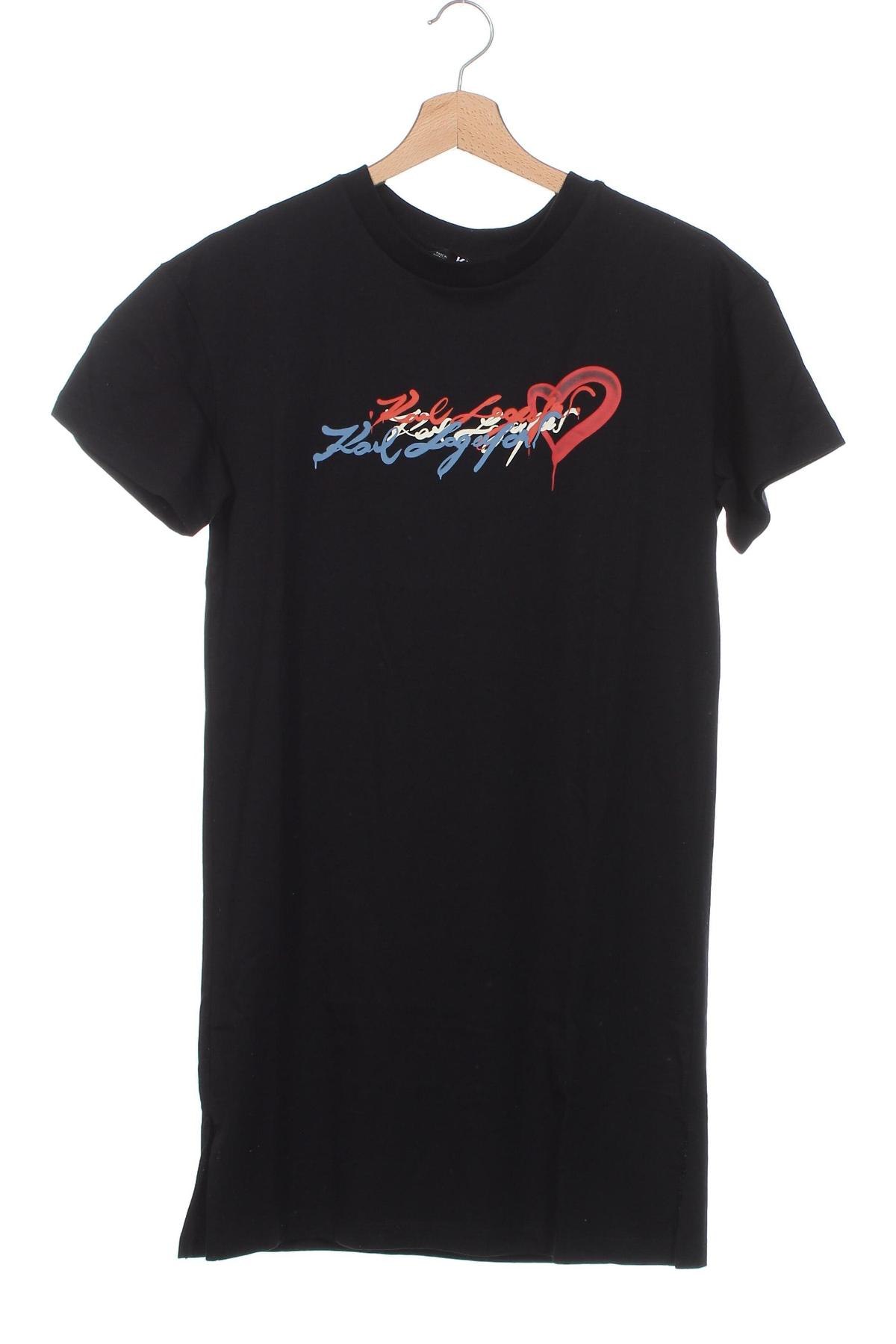 Γυναικείο t-shirt Karl Lagerfeld, Μέγεθος XS, Χρώμα Μαύρο, Τιμή 36,29 €