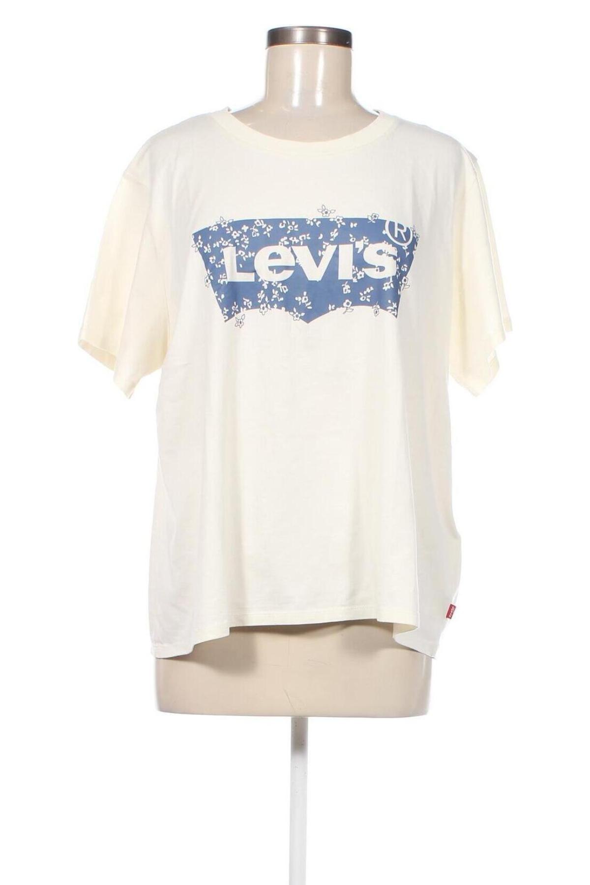 Damski T-shirt Levi's, Rozmiar XXL, Kolor ecru, Cena 165,26 zł