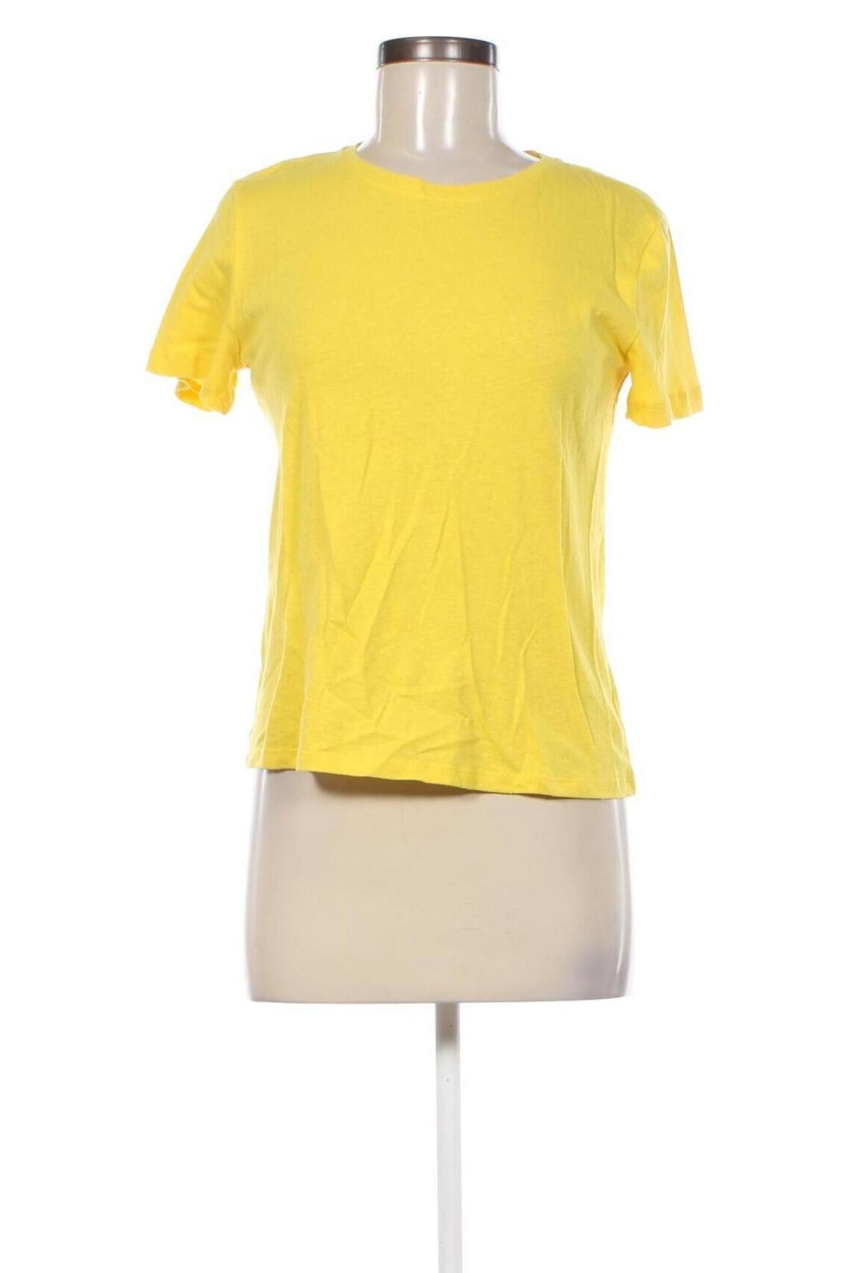 Damski T-shirt Mango, Rozmiar XS, Kolor Żółty, Cena 33,99 zł