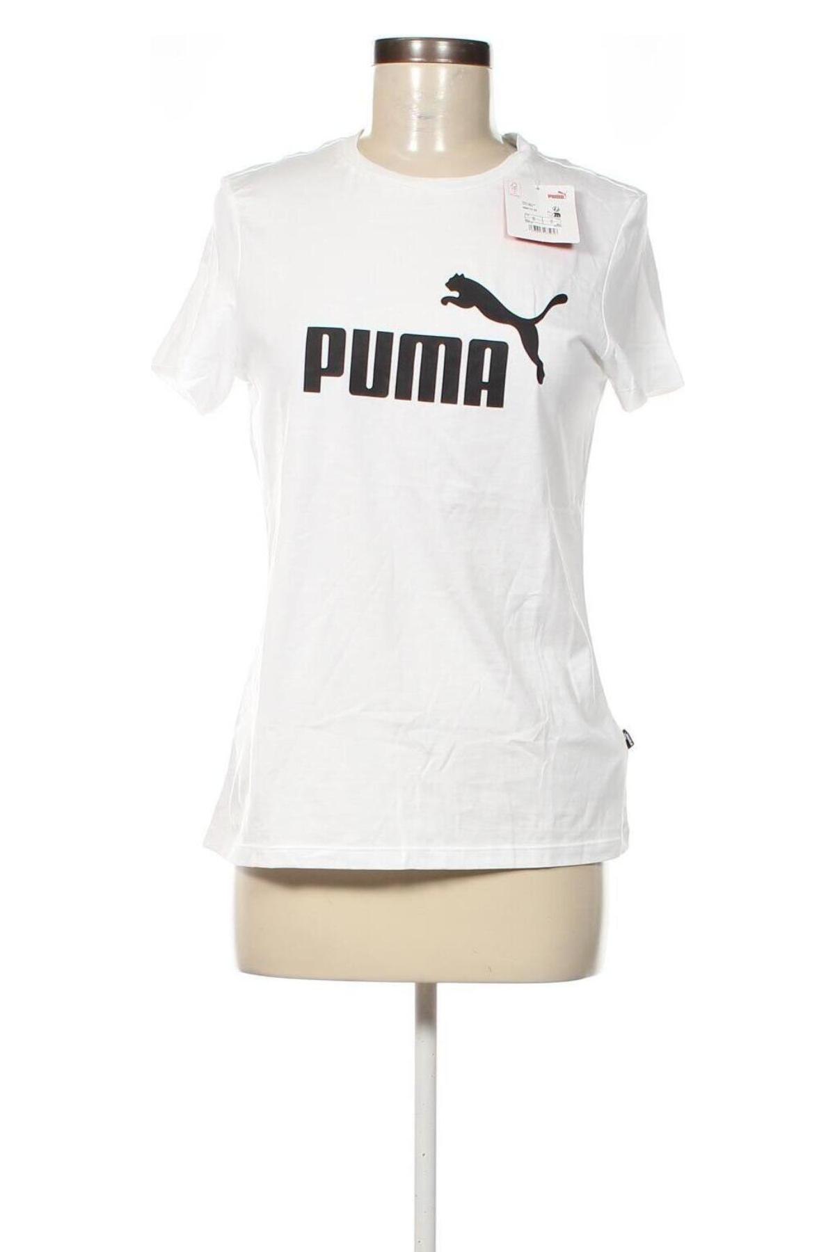 Γυναικείο t-shirt PUMA, Μέγεθος M, Χρώμα Λευκό, Τιμή 15,99 €