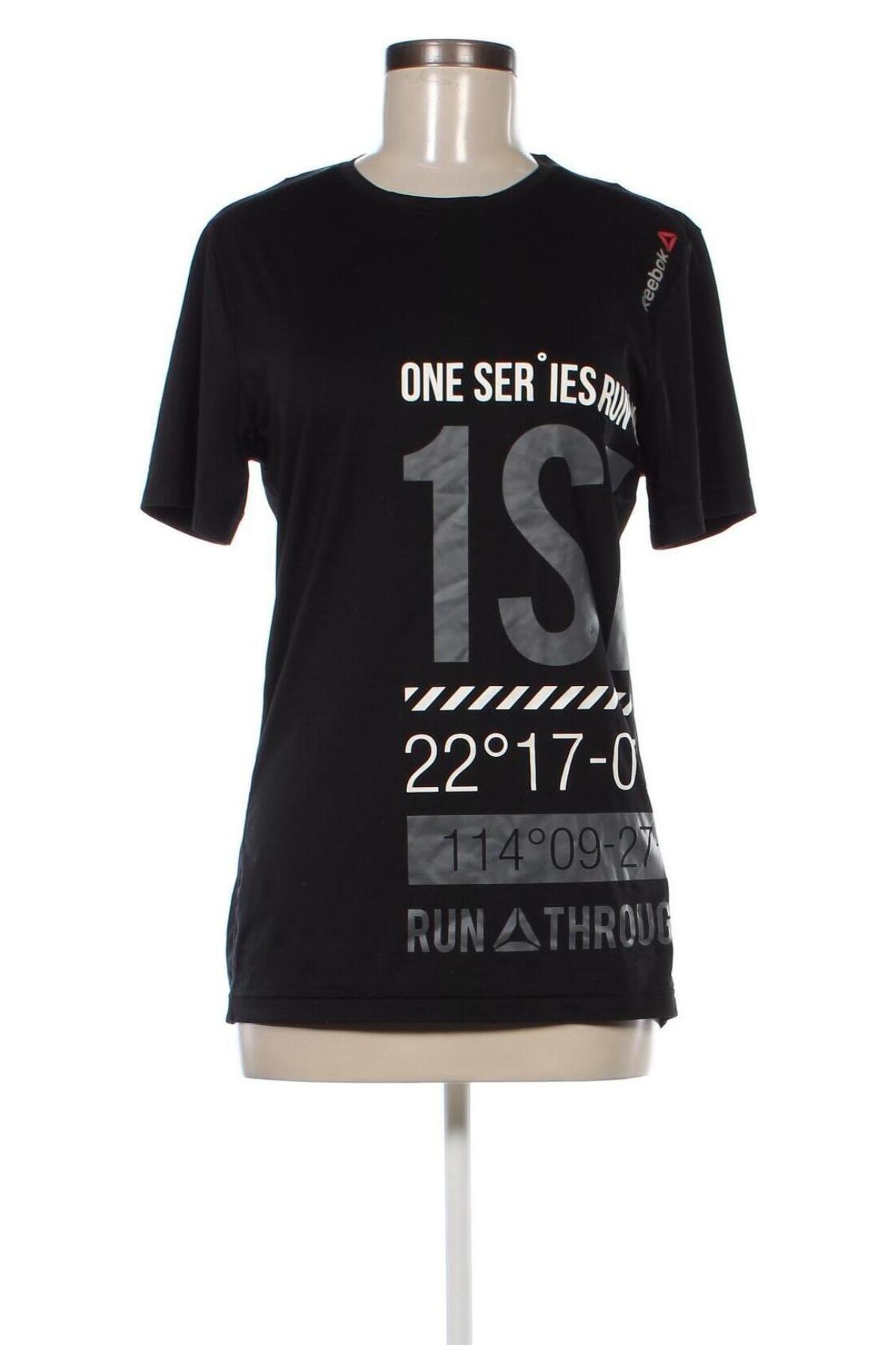 Γυναικείο t-shirt Reebok, Μέγεθος S, Χρώμα Μαύρο, Τιμή 6,99 €