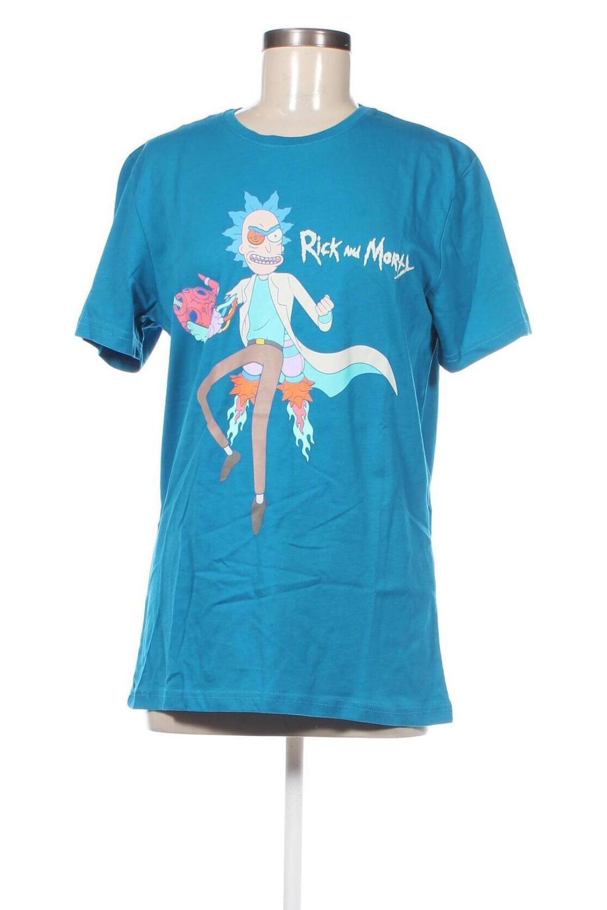 Damen T-Shirt Rick and Morty, Größe S, Farbe Blau, Preis 5,99 €