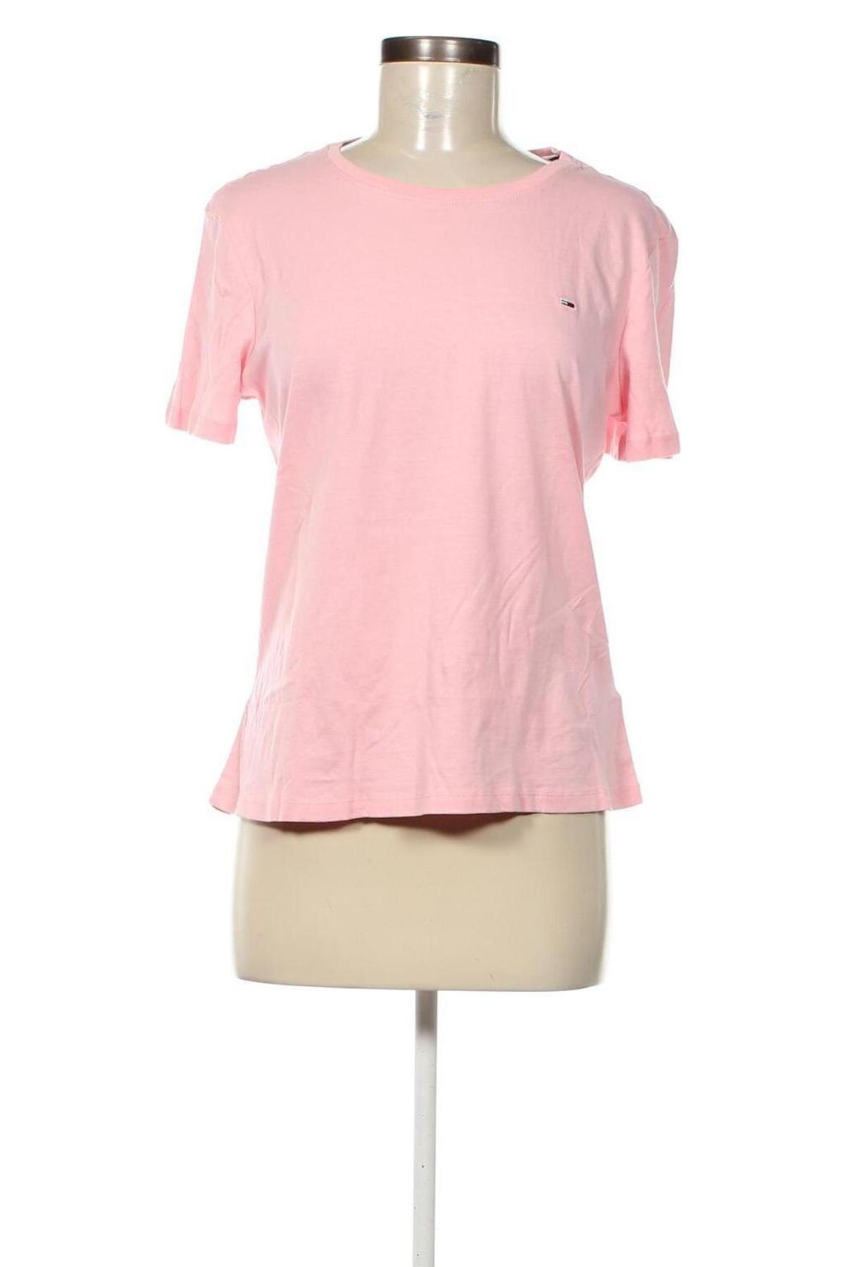 Damen T-Shirt Tommy Jeans, Größe M, Farbe Rosa, Preis 17,99 €