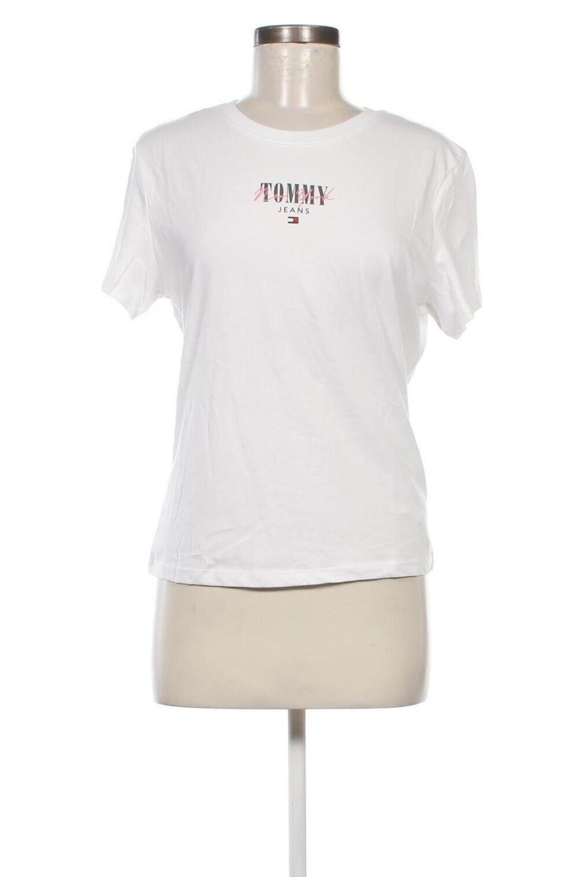 Damski T-shirt Tommy Jeans, Rozmiar L, Kolor Biały, Cena 110,99 zł