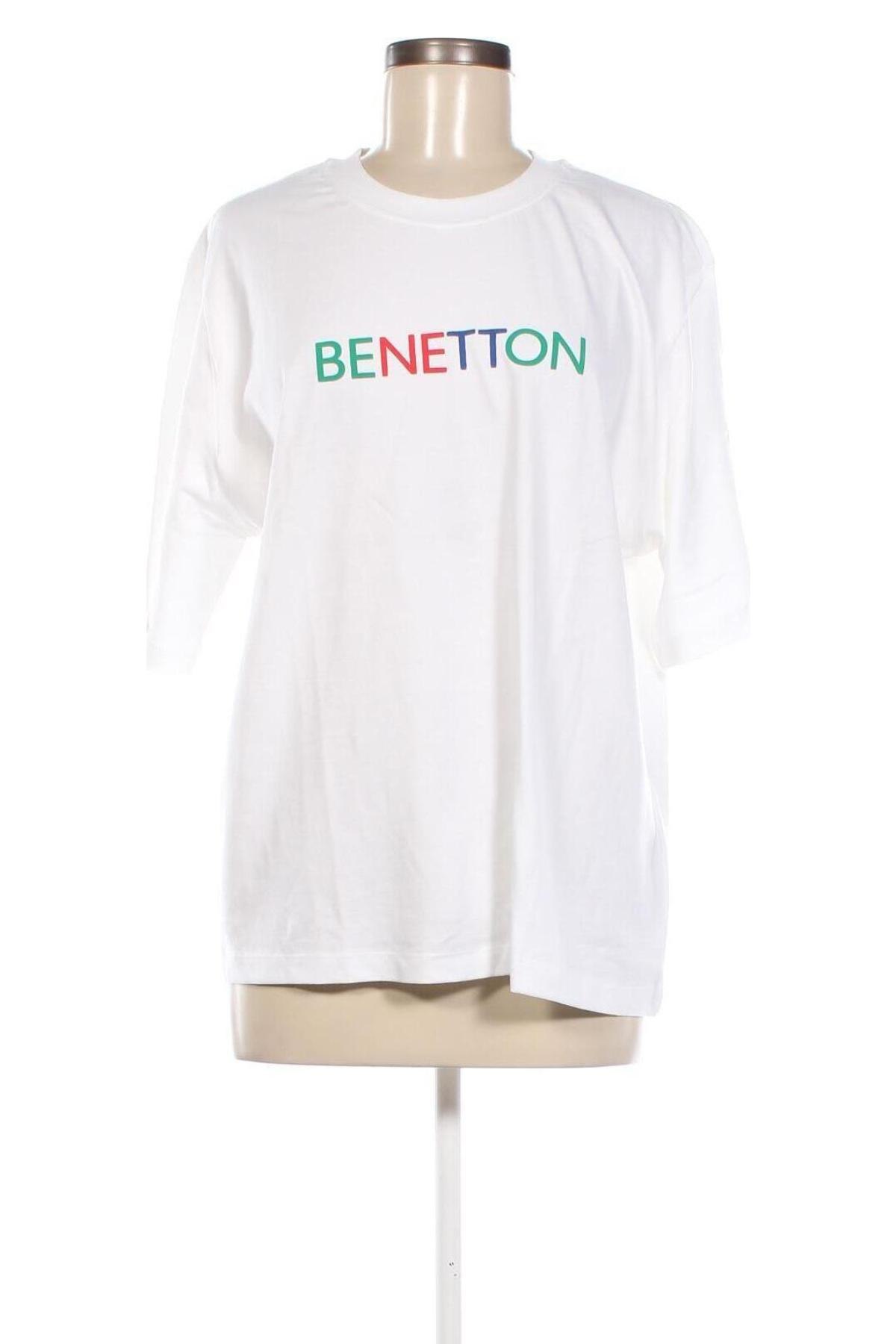 Tricou de femei United Colors Of Benetton, Mărime XL, Culoare Alb, Preț 118,42 Lei