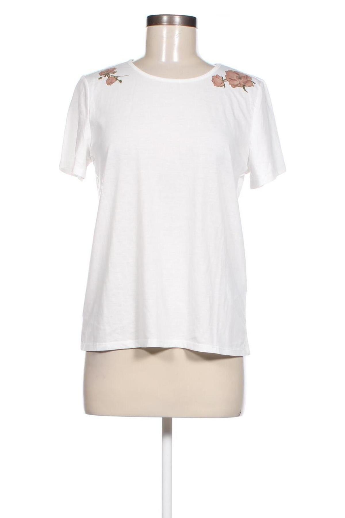 Γυναικείο t-shirt VILA, Μέγεθος L, Χρώμα Λευκό, Τιμή 12,27 €