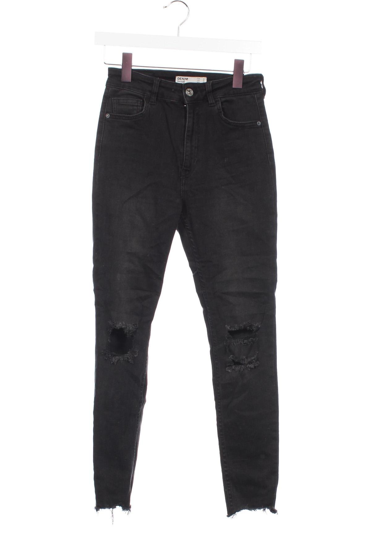 Damen Jeans Bershka, Größe XXS, Farbe Schwarz, Preis € 6,99