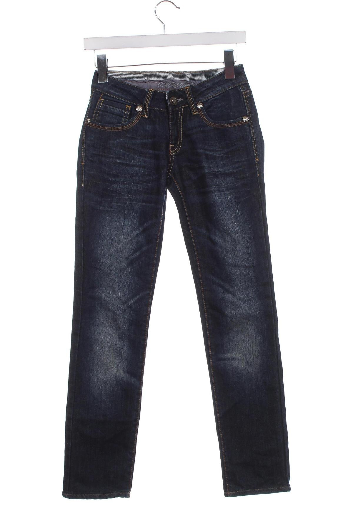 Damskie jeansy Cons Jeans, Rozmiar XS, Kolor Niebieski, Cena 18,99 zł