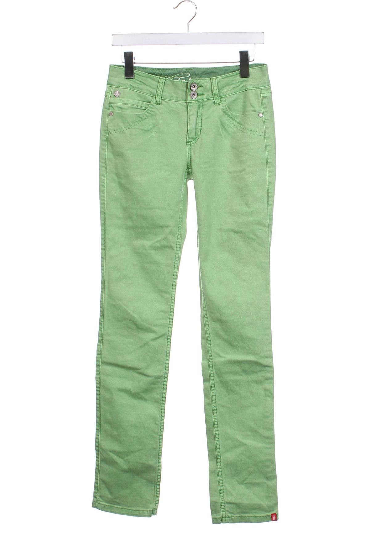 Damskie jeansy Edc By Esprit, Rozmiar S, Kolor Zielony, Cena 63,99 zł