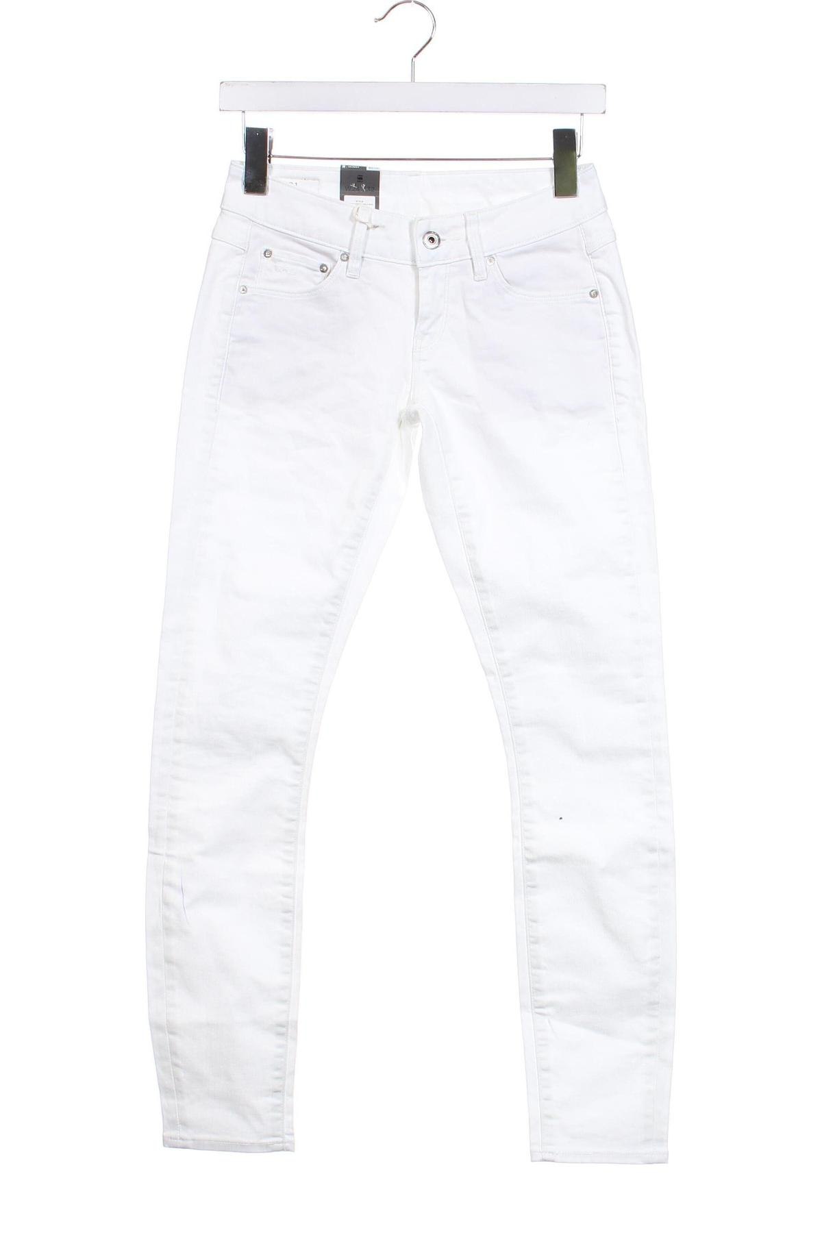 Damskie jeansy G-Star Raw, Rozmiar XS, Kolor Biały, Cena 60,99 zł