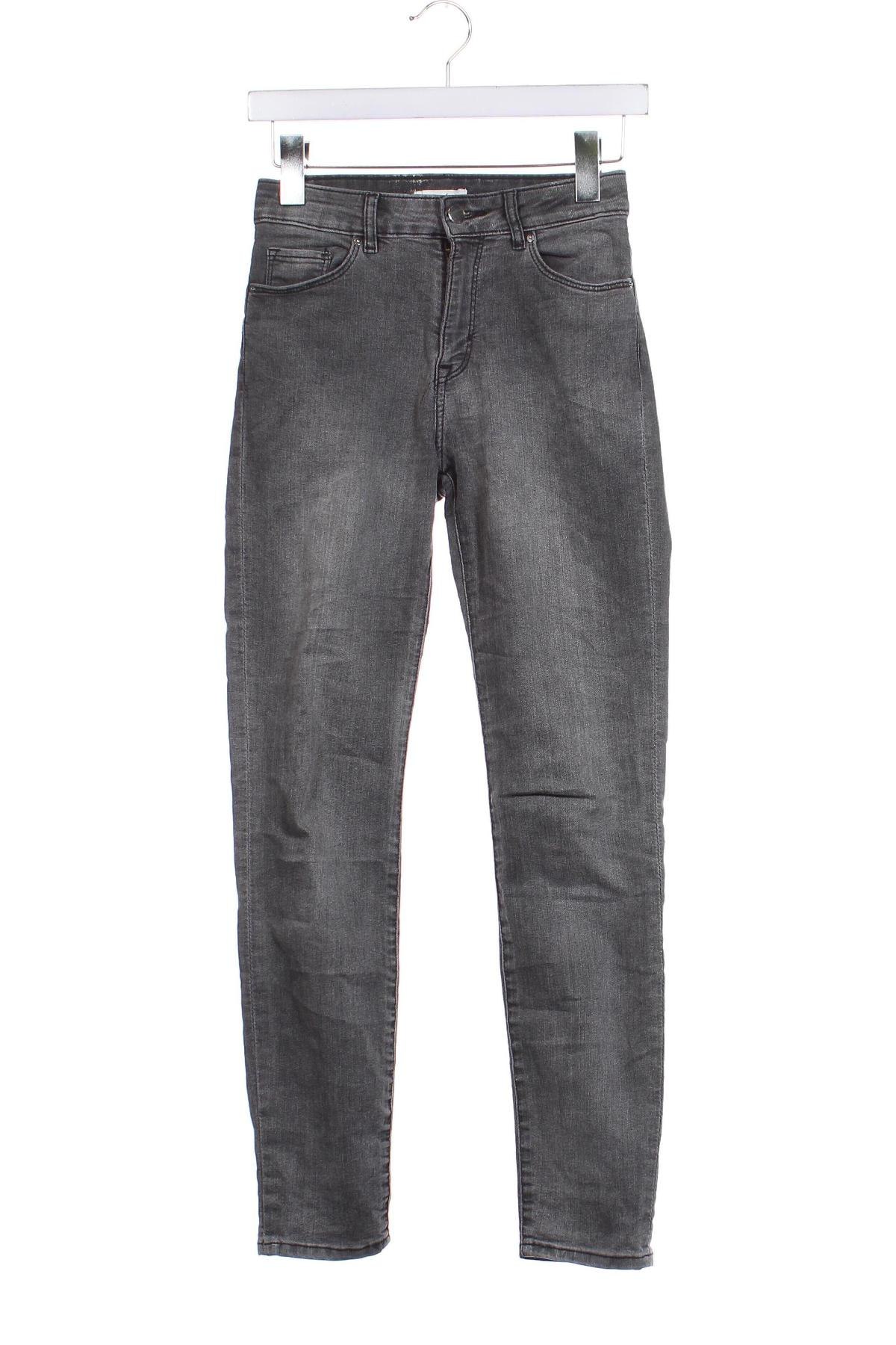 Damskie jeansy H&M, Rozmiar XS, Kolor Szary, Cena 25,99 zł