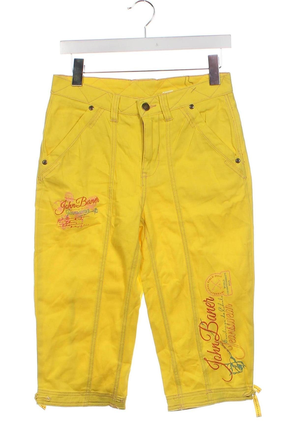 Damskie jeansy John Baner, Rozmiar XS, Kolor Żółty, Cena 23,99 zł