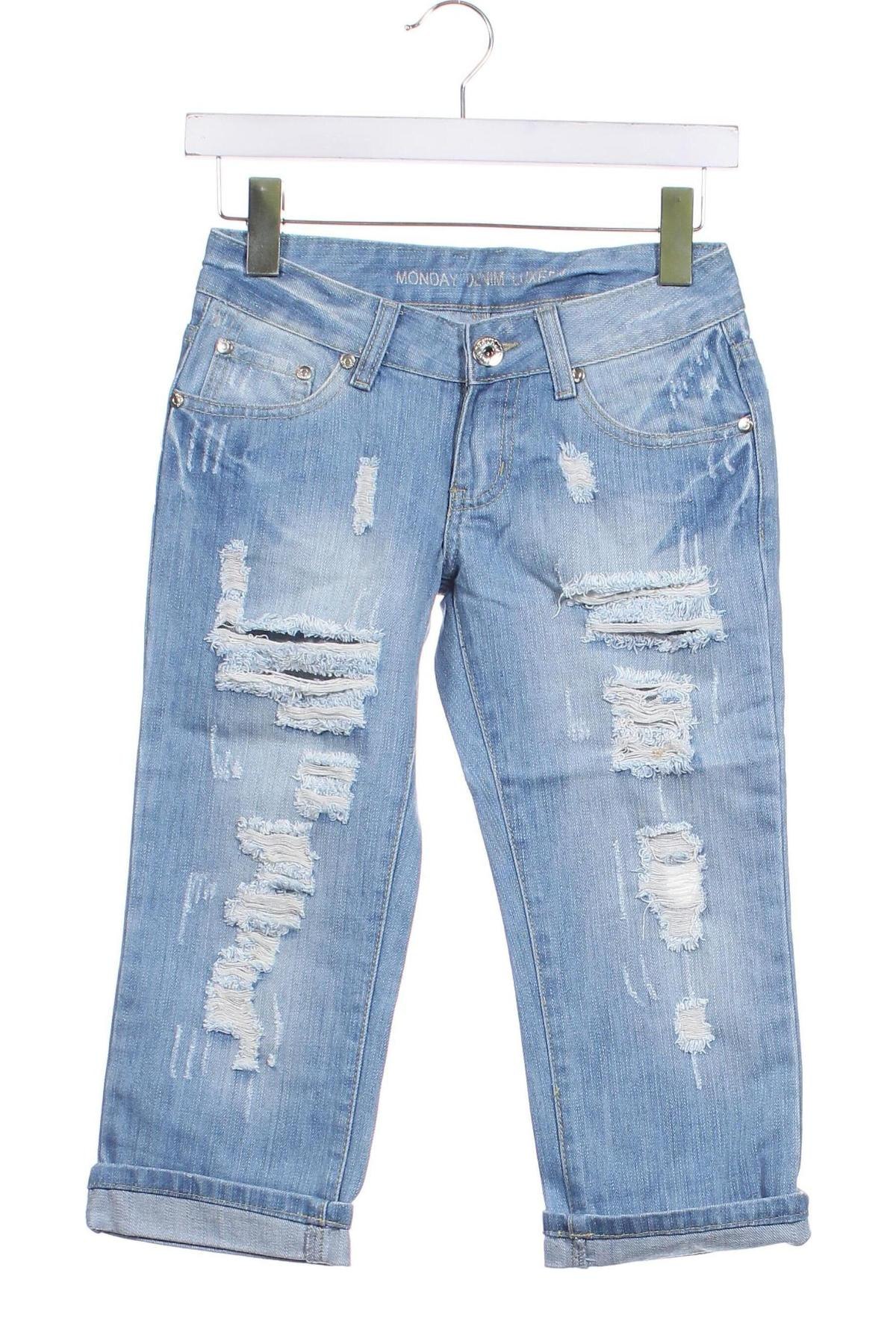 Dámske džínsy  Monday Denim, Veľkosť XS, Farba Modrá, Cena  28,95 €