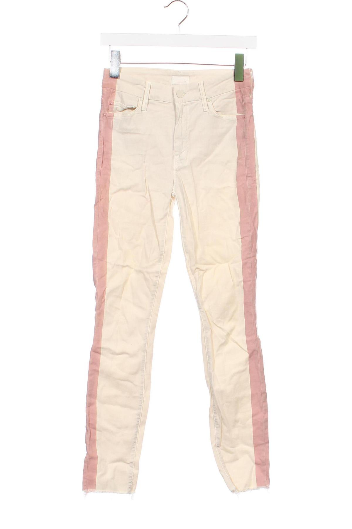 Damskie jeansy Mother, Rozmiar XS, Kolor ecru, Cena 30,99 zł