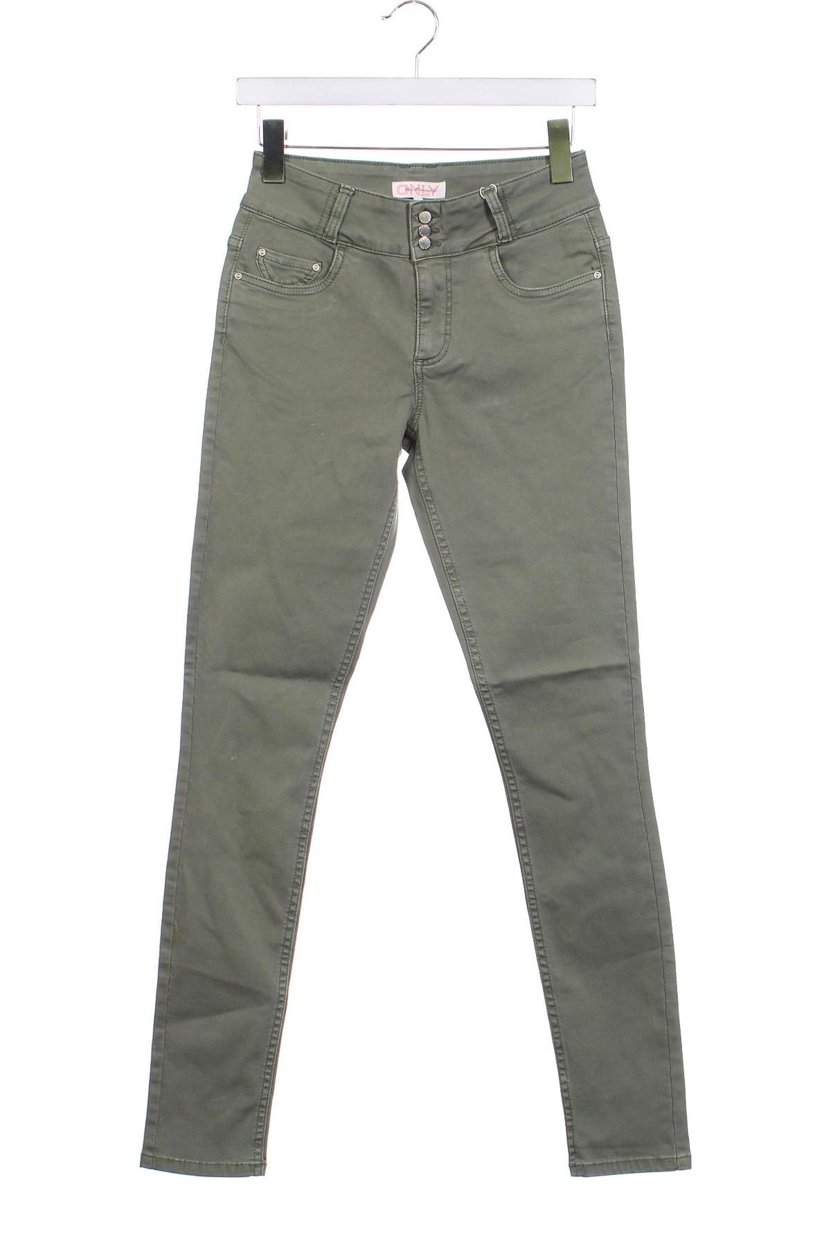 Damskie jeansy ONLY, Rozmiar S, Kolor Zielony, Cena 65,99 zł