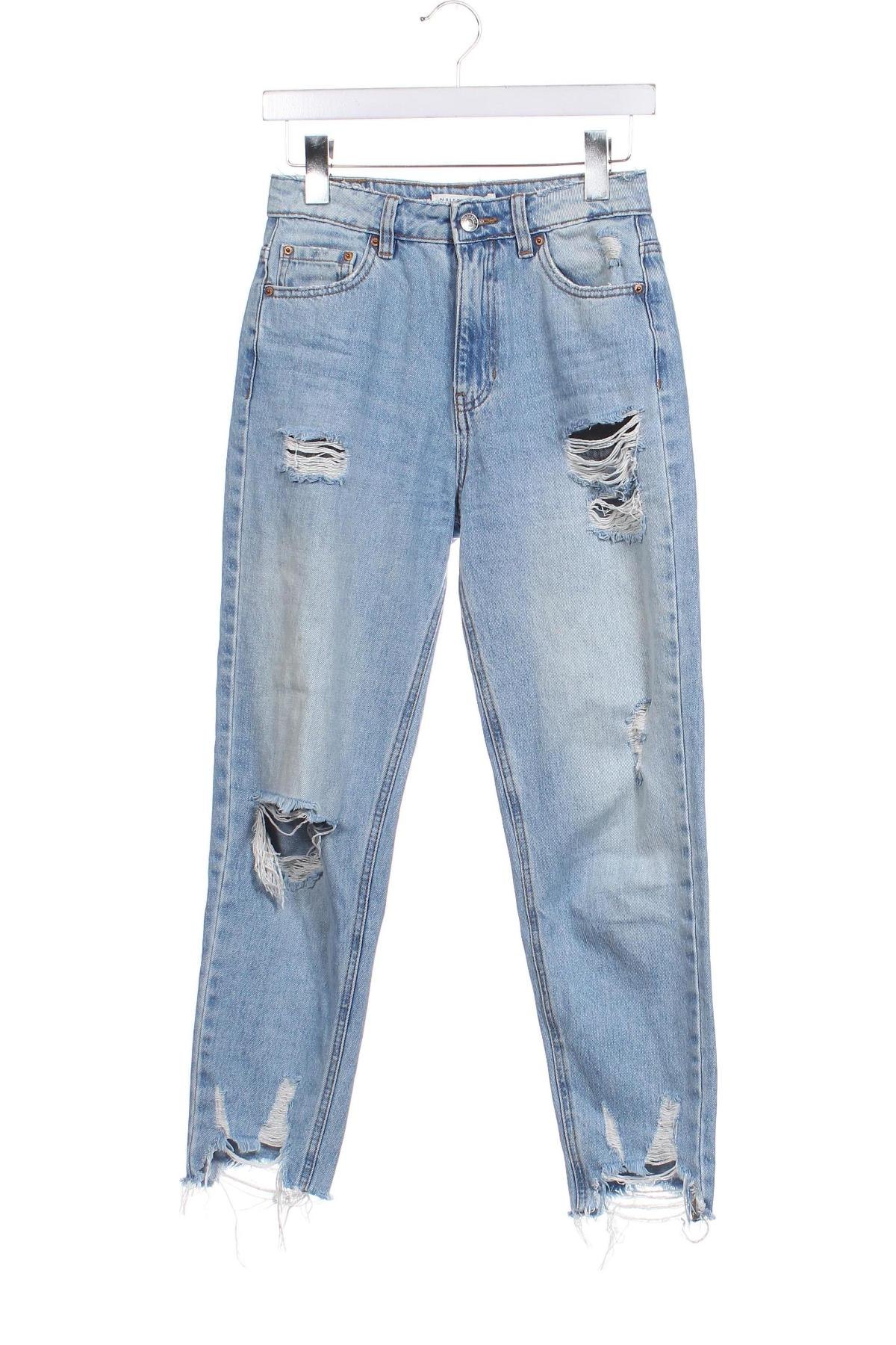 Damskie jeansy Pull&Bear, Rozmiar XS, Kolor Niebieski, Cena 56,99 zł