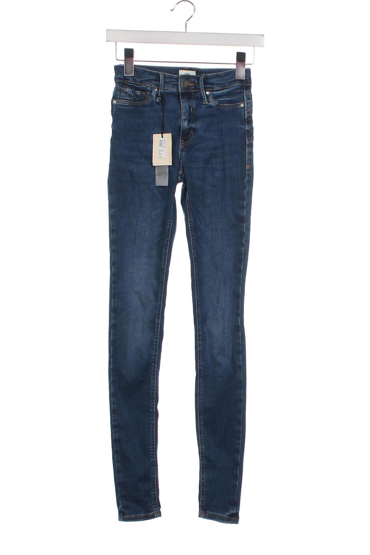 Damskie jeansy River Island, Rozmiar XXS, Kolor Niebieski, Cena 79,99 zł