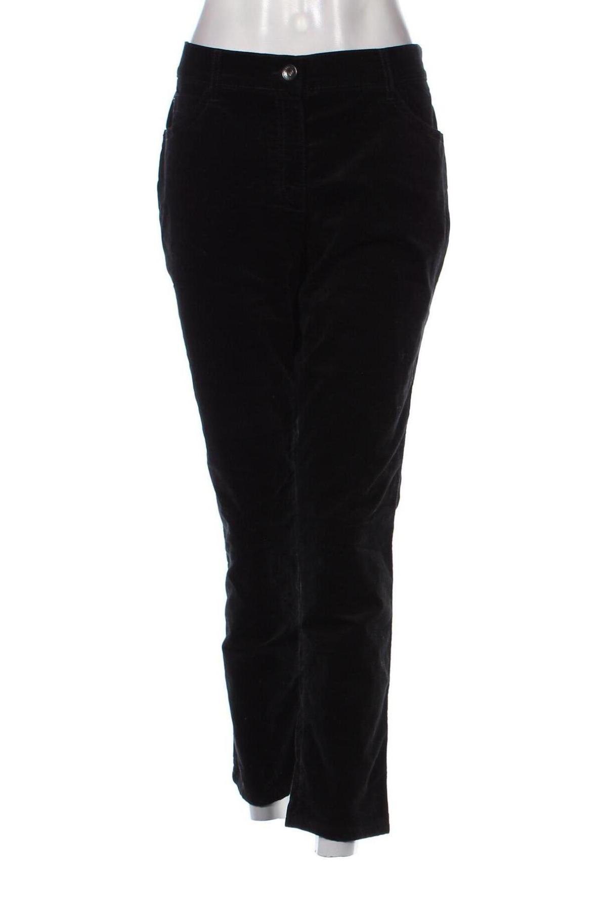 Pantaloni de velvet de femei Brax, Mărime XL, Culoare Negru, Preț 173,52 Lei