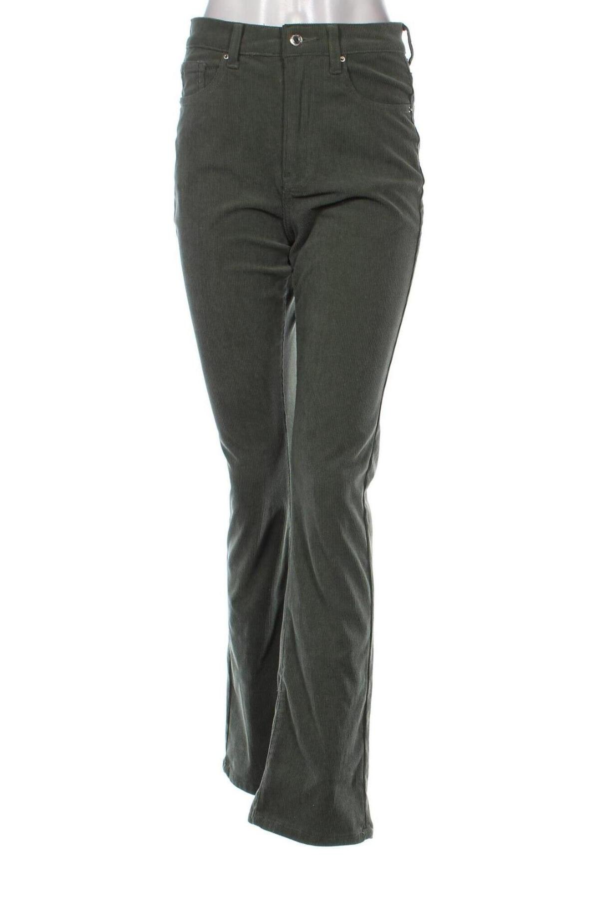 Pantaloni de velvet de femei SHEIN, Mărime S, Culoare Verde, Preț 34,99 Lei