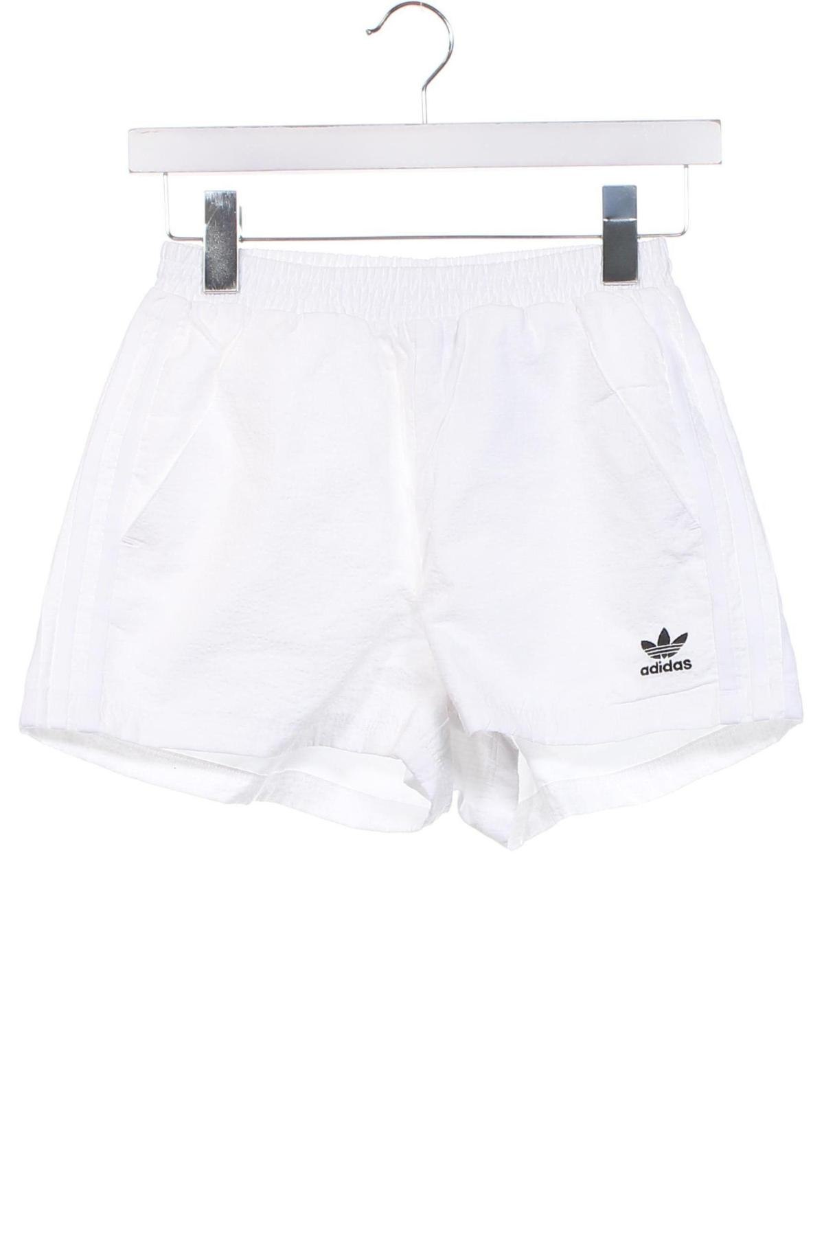 Pantaloni scurți de femei Adidas, Mărime XS, Culoare Alb, Preț 253,29 Lei