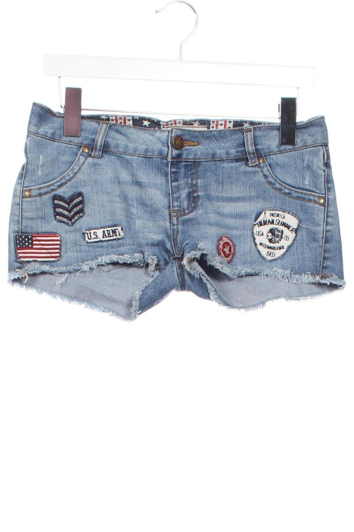 Damen Shorts Miss America, Größe XXS, Farbe Blau, Preis 10,99 €