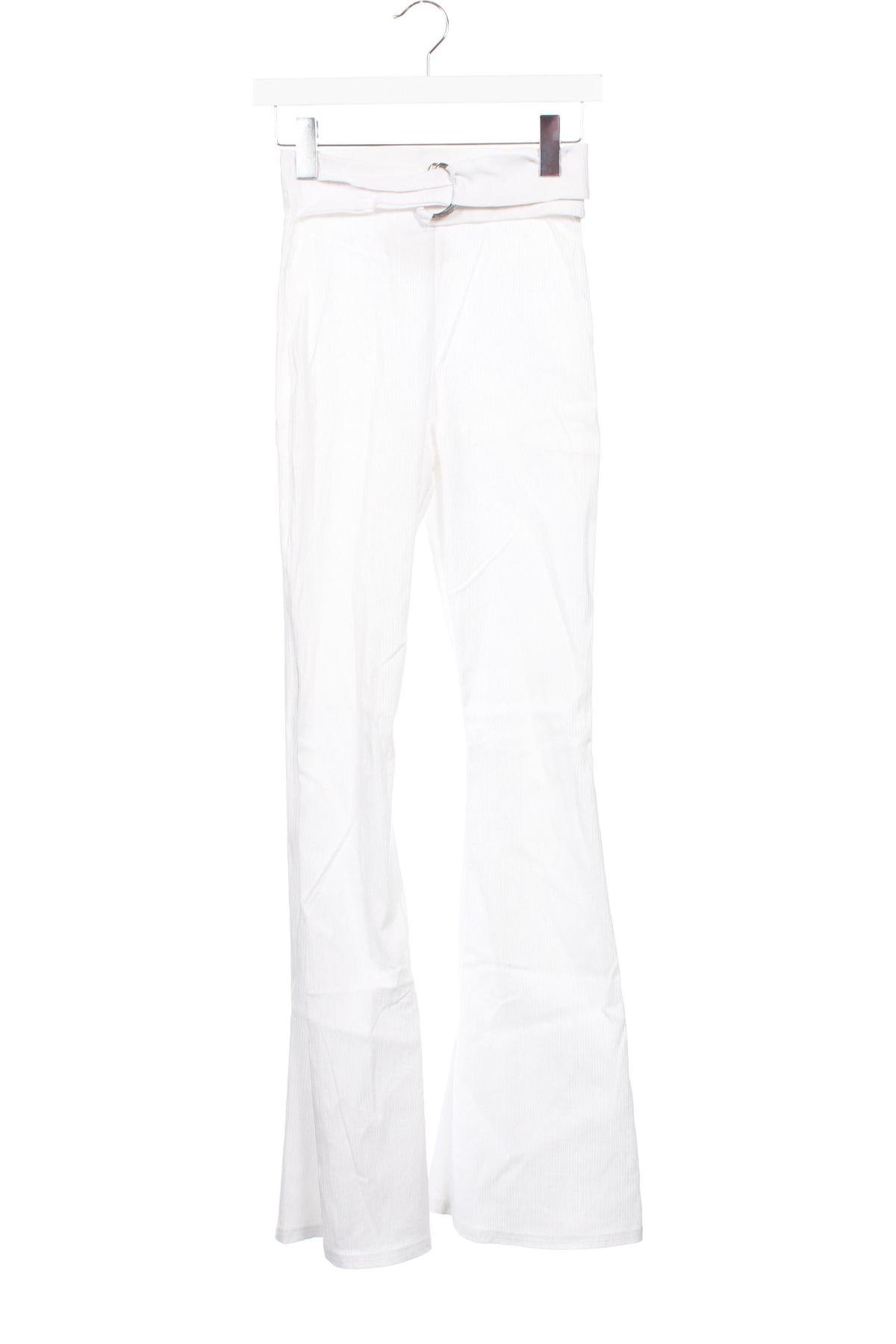 Pantaloni de femei Boohoo, Mărime XS, Culoare Alb, Preț 51,99 Lei